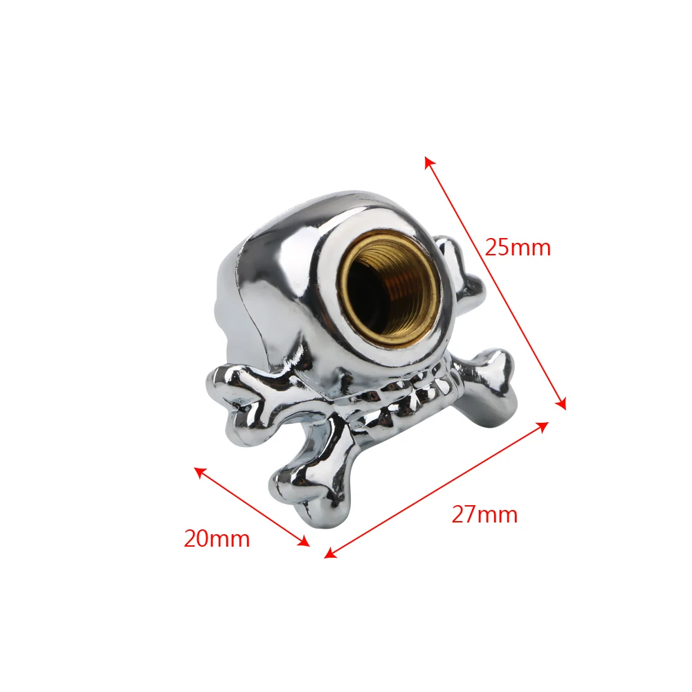 4 шт. череп шины воздушный клапан Стволовые колпачки для автомобиля грузовика мотоцикла шины аксессуары колесо автомобилей обода украшения автомобиля-Стайлинг
