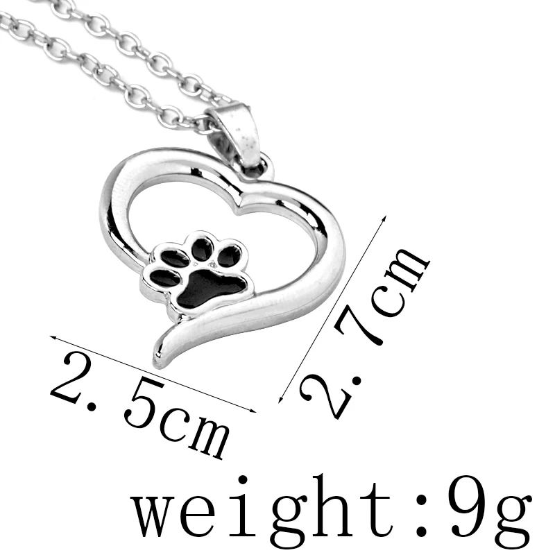 Pet-Memorial-Jewelry-Always-in-my-Heart-Dog-Cat-Foot-Pet-Paw-Print-Heart-Pet-Lover (2)