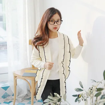 

Brand Girls Cardigan Children Thin Sweater Baby Fashion Cardigan Teenager Coat New 2019 Spring Cored Rabbit Velvet Yarn,#3883