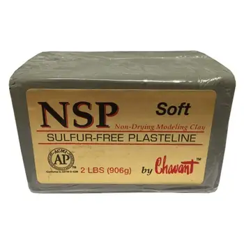

Chavant NSP Non Sulfur Based Fine Sculpting Clay For Professional/Amateur Sculptors Fine Arts and Special Effect 2lbs (906g)
