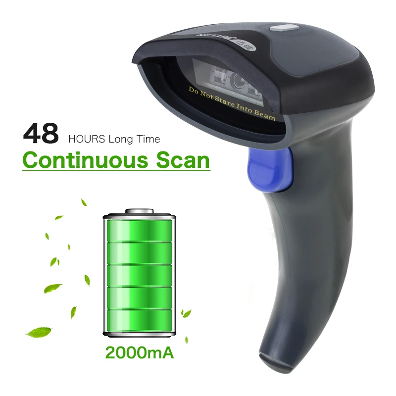 Arrival sem Fio Scanner de Código de Barras Leitor de Código de Barras Scanner a Laser sem Fio - com Fio para Windows Novidades Barcode - Mac Nt-w8 2020 2.4g 2d 17 código de Barras Leitor de Código de