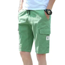 Новинка, мужские шорты, летние, для досуга, модные, мужские, пять минут, свободные, средняя талия, чистые, комбинезоны различных цветов, дышащие, M-4XL