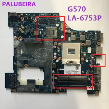 

PALUBEIRA free shipping for lenovo G570 loptop motherboard DDR3 PIWG2 LA-6753P 100% tested high quality with video card chip