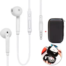 

S6 Sports 3.5mm Earphones with HD Mic Earphone with Earphone Box for Samsung Galaxy S6 Note7