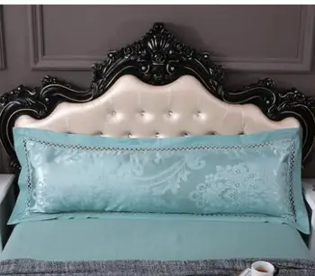 

European satin jacquard double long pillowcase 1.5 m cotton long pillow core set 1.2 m couple pillowcase 1.8 m wedding