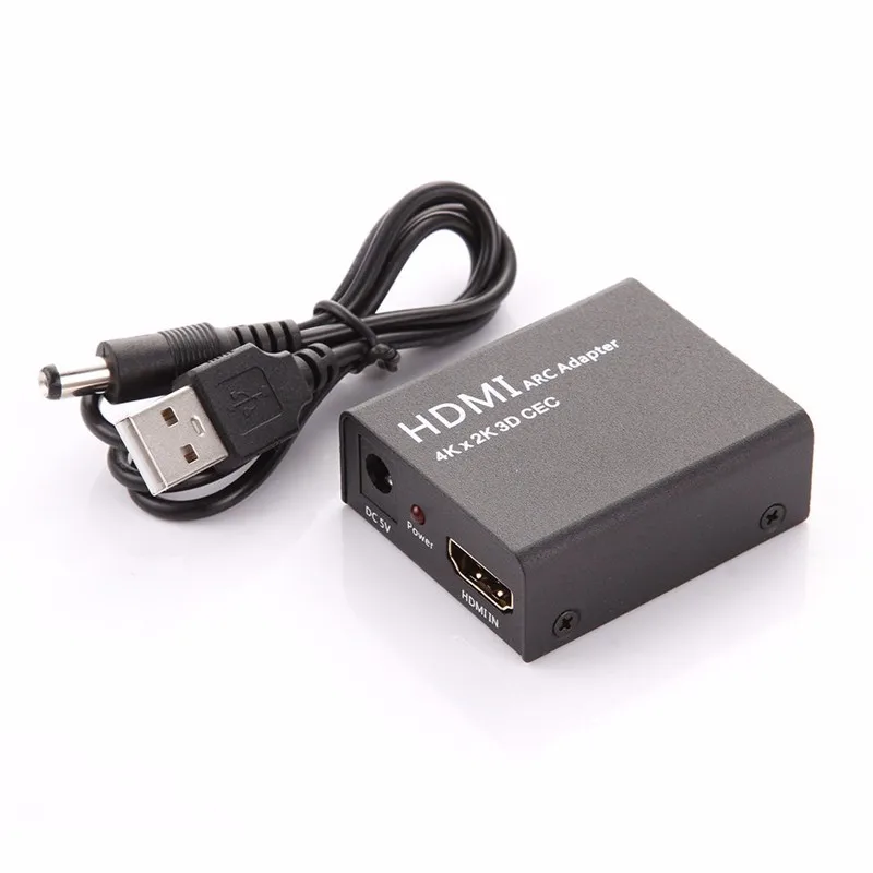 

HDMI ARC Adapter to HDMI & Optical Audio Converter Adapter 4K 3D 1080P CEC Stylish for mobile phone to TV