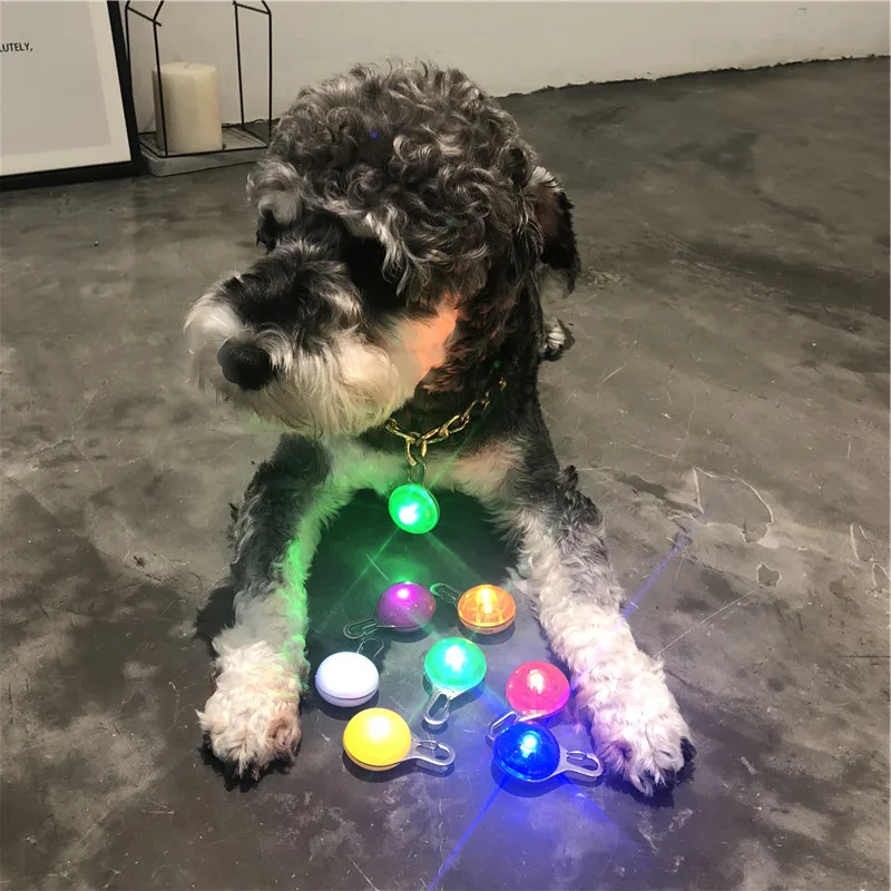 

Pet Dog LED Glowing Pendant Necklace Safety Puppy Cat Night Light Flashing Collar Luminous Bright Blinking LED Collar Accessorie