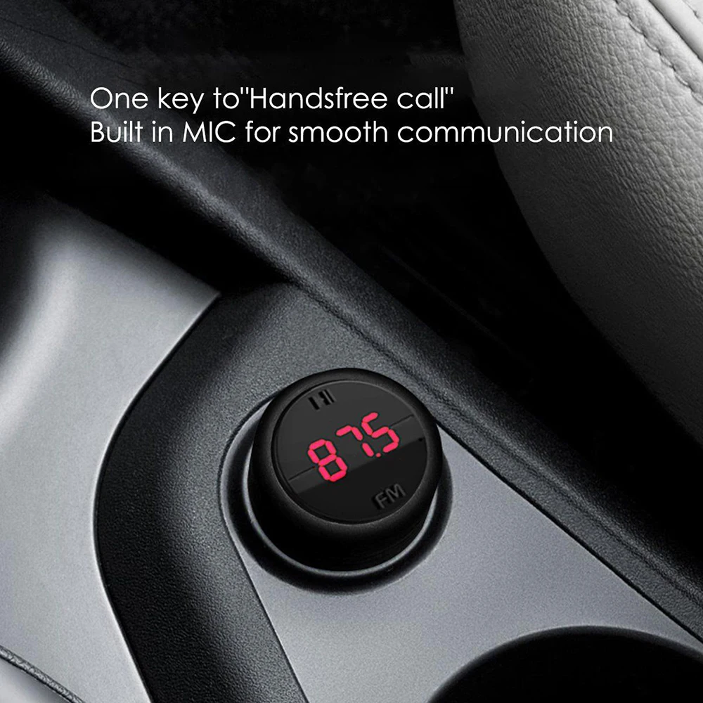 Автомобильное зарядное устройство usb беспроводной bluetooth Разъем 12 v-24 v из АБС-пластика для всех автомобилей dual USB mp3 плеер автомобильные аксессуары