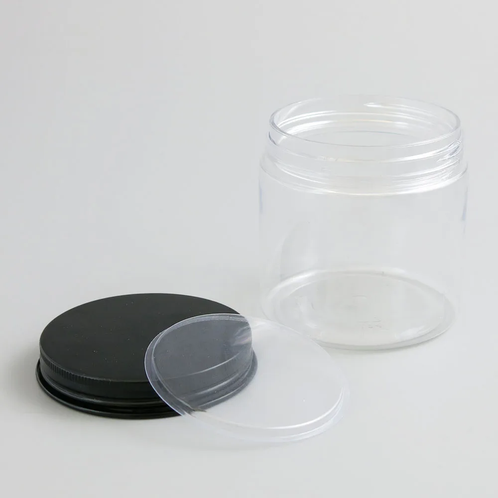 Plásticas com Tampas do Metal o Creme Cosmético Vazio dos Recipientes do Creme de 24x200g 200ml para Cosméticos Claro Range Empacotam Garrafas 200cc Que 7 Beleza e saúde