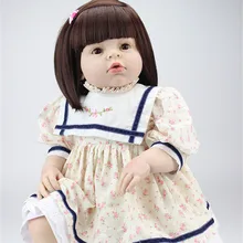 Fashion 28 Inches 70cm Large Size Clothing Model Girls Cute Real Like Silicone Reborn Baby Dolls Cheap Toys Gifts For Child