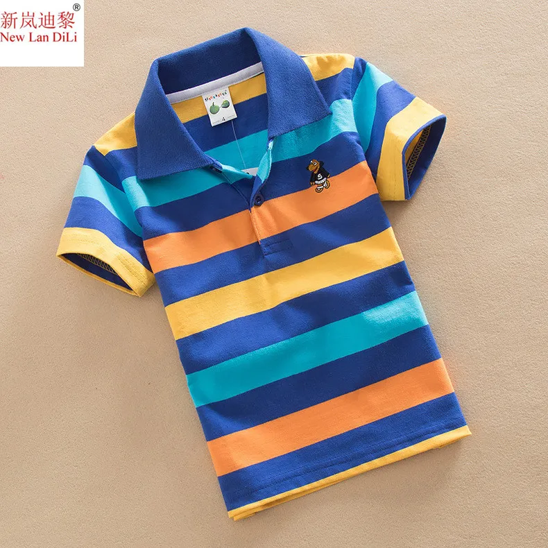 best T-Shirts Boys T Shirts Summer 2022 Kids Tops Children T Shirt For Boys Short Sleeve V-neck Striped Cotton Clothes 2 4 6 8 10 12 14 Years supreme shirt