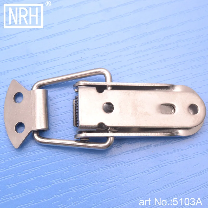 NRH 5103A stainless steel spring hasp Wooden case Flight Case Travelware Tool Box accessories Hardware latch hasp toggle latch