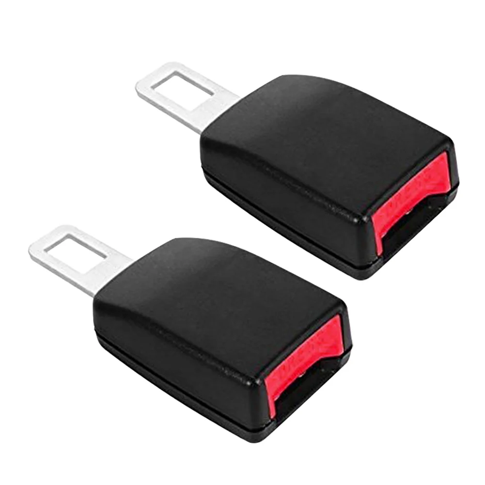 

2PCS Alarm Extender Seat Belt Buckle Extension Buckle Stopper Auto Safety Universal Portable Adjuster Clips Car
