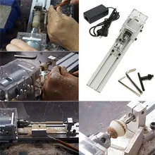 DC 24V 80W Mini Lathe Beads Machine Woodwork DIY Lathe Standard Set Power Supply