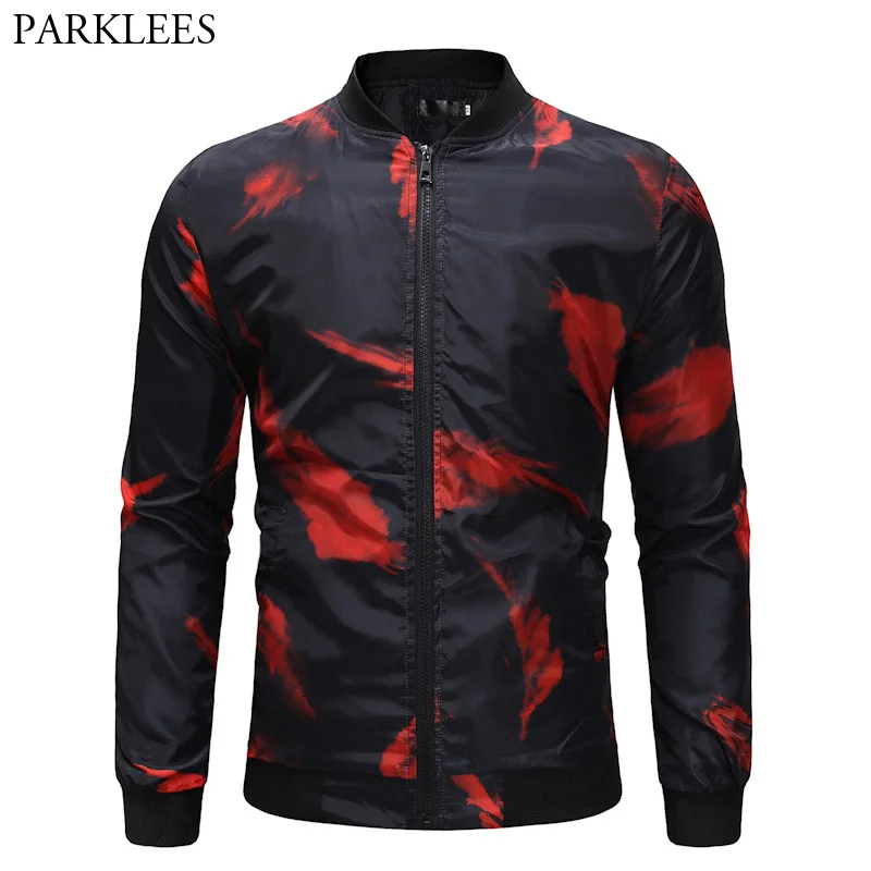 Buy Brand Zipper Baseball Jacket Men 2018 Fashion Red