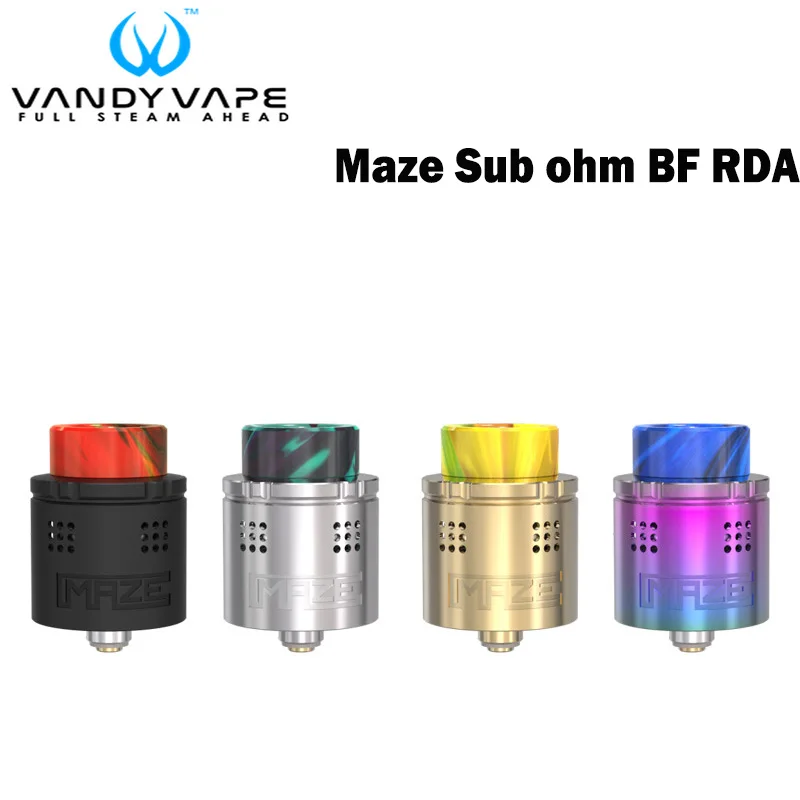 

Original Vandy Vape Maze Subohm BF RDA Tank 2ml VandyVape Maze RDA E Cigarette Atomizer for Squonk BF Box Mod Vape