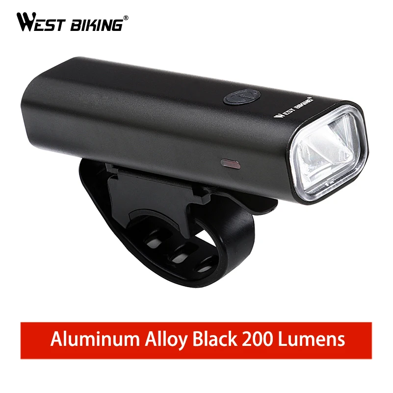 Clearance WEST BIKING Professional Bike Light Waterproof 200 Lumens USB Rechargeable Bright Headlamp With Warnning Taillight Cycling Light 2 Clearance WEST BIKING Professional Bike Light Waterproof 200 Lumens USB Rechargeable Bright Headlamp With Warnning Taillight Cycling Light 2
