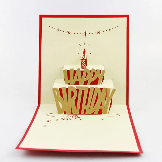 Happy Birthday Big Cake D Pop Up Cards Happy Birthday Big Cake D Pop Up Cards