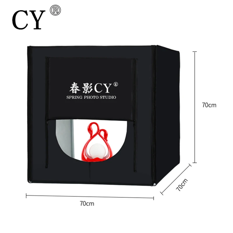 CY 70*70 см Светодиодная софтбокс для фотостудии съемки + Портативная сумка адаптер