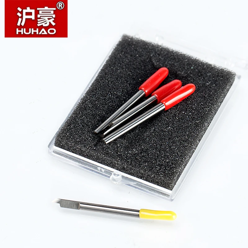 HUHAO 5PC/lot SUMMA T Cutter 30/45/60 Degree Tungsten blades Cutting Plotter Vinyl Cutter Knife For SUMMA T type blades