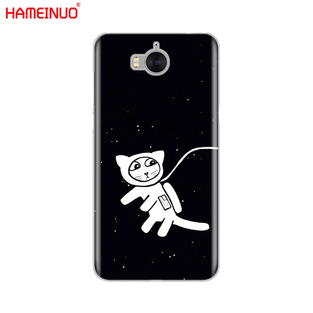 Чехол для мобильного телефона HAMEINUO Space Love Moon Astronaut Cat huawei honor 3C 4X 4C 5C 5X 6 7 Y3 Y6 Y5 2 II Y560