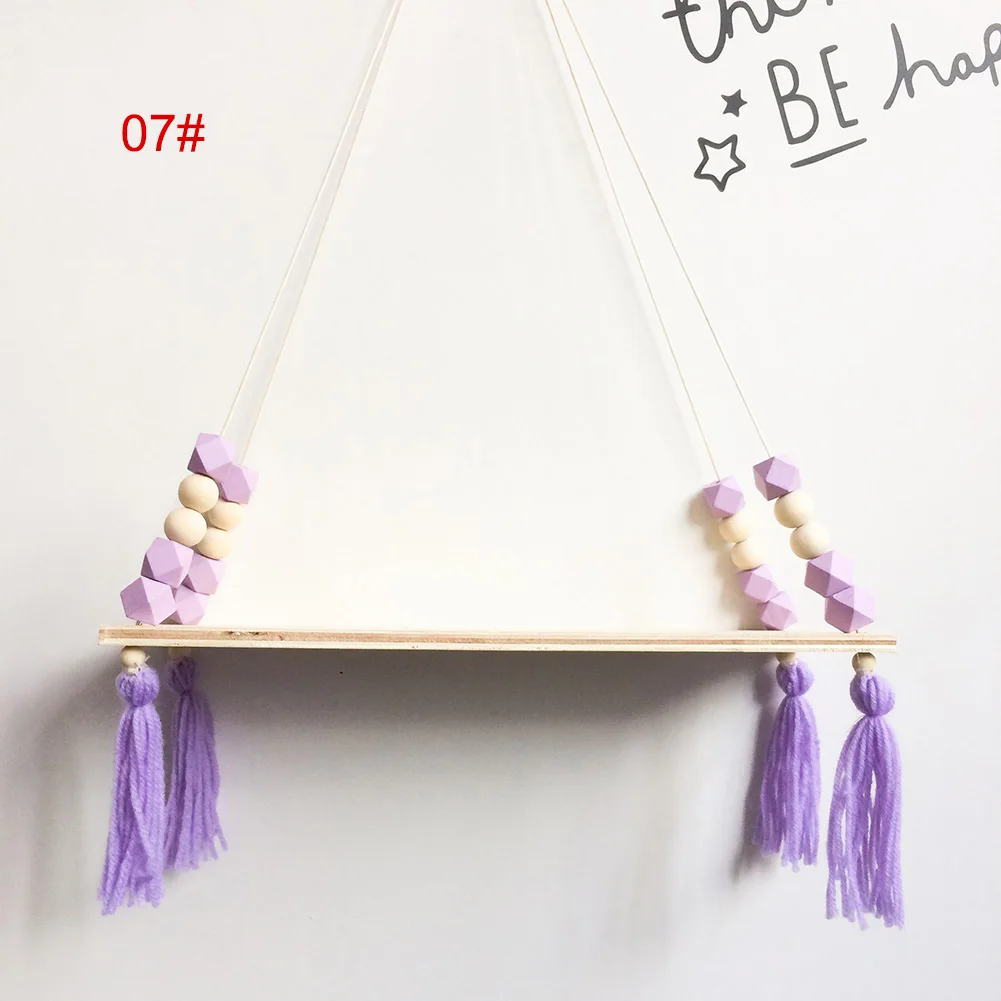 

Shelves Clapboard Wall Hanging Tassel Decoration Gifts Swing Rope For Children Room Party Home Essential HFing
