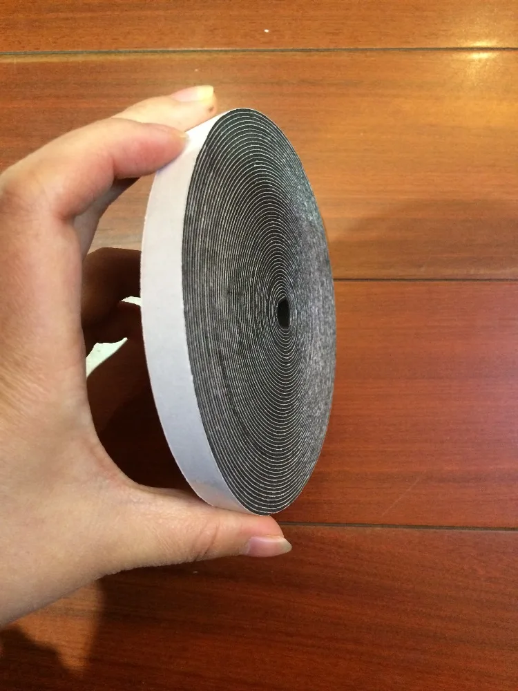 10meters/lot Excellent Sealing Tape Black EPDM Adhesive Sealing