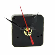 E74 de Pared de Cuarzo Reloj Movimiento Manos Mecanismo de Reparación Kit de Herramientas con Negro y Rojo