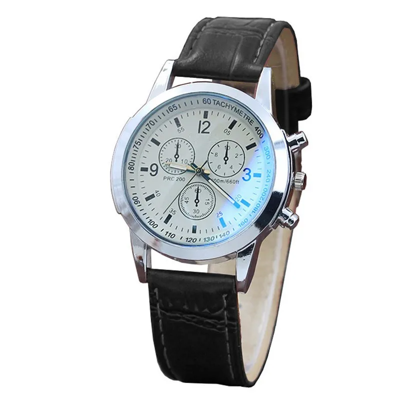 Прямая поставка 1 шт модные мужские часы с ремешком спортивные кварцевые часы наручные аналоговые часы#0822 - Цвет: B
