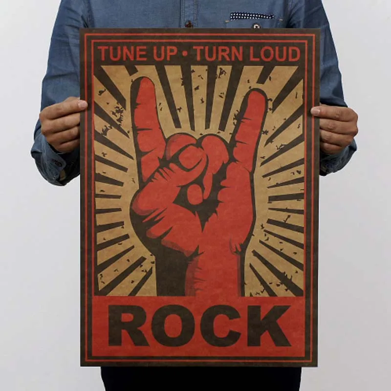 Плакат и печатная графика винтажные плакаты рок-группа Ретро картины для жизни декоративная живопись для комнаты кофе крафт обои