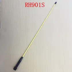 Желтый цвет мода антенны RH901S SMA женский УФ Dual Band для Kenwood, BAOFENG BF-UV5R, Puxing Weierwei и т. д. двухстороннее радио