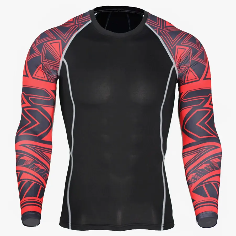 

2019 NEW Sports quick-drying clothes men's T-shirt running elastic training compression clothing