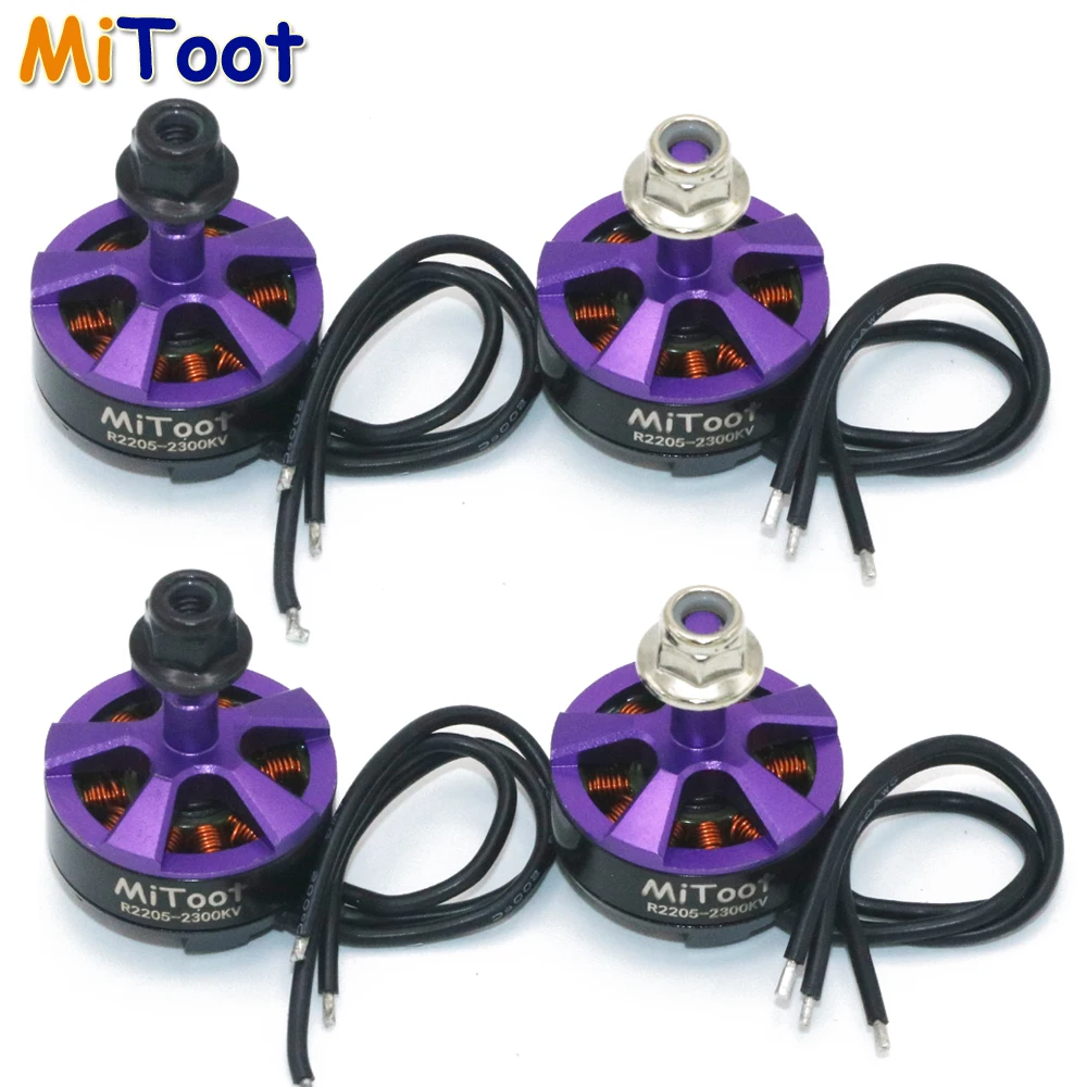 

4pcs/lot Mitoot R2205 2300KV Brushless Motor CW CCW for FPV Racing Quadcopter Drone Multicopter