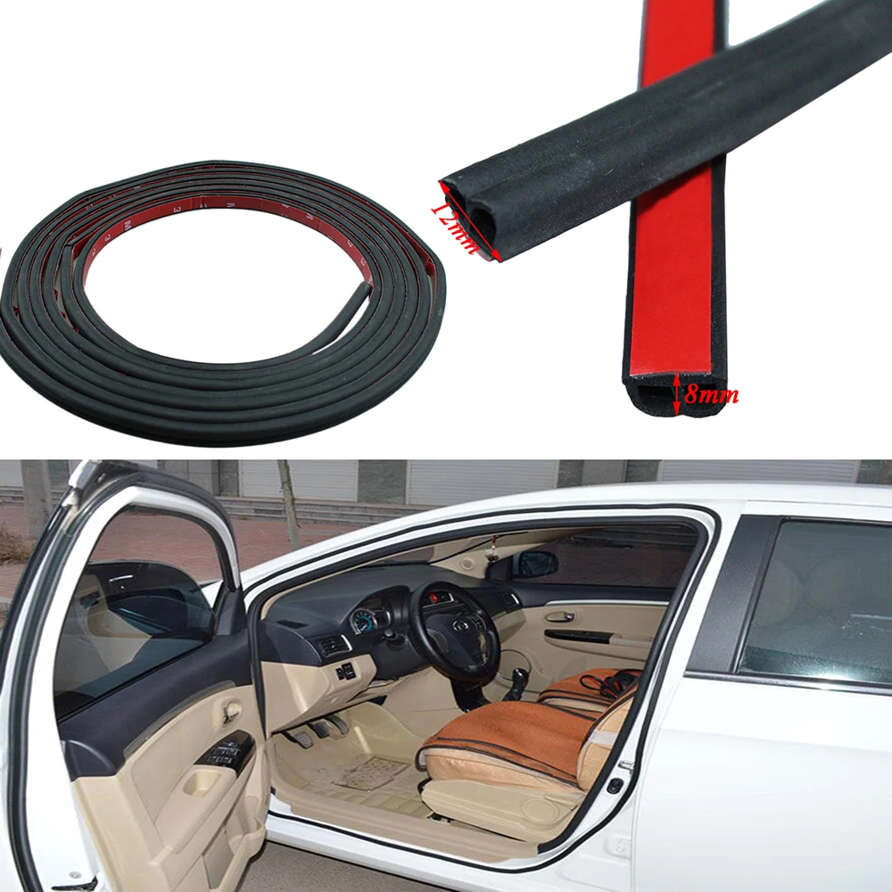 

30M B-Type Car Rubber Seal Strip Windproof Anti-Noise Dustproof Door Sealing Strips Car Styling Weatherstrips Door Seal black