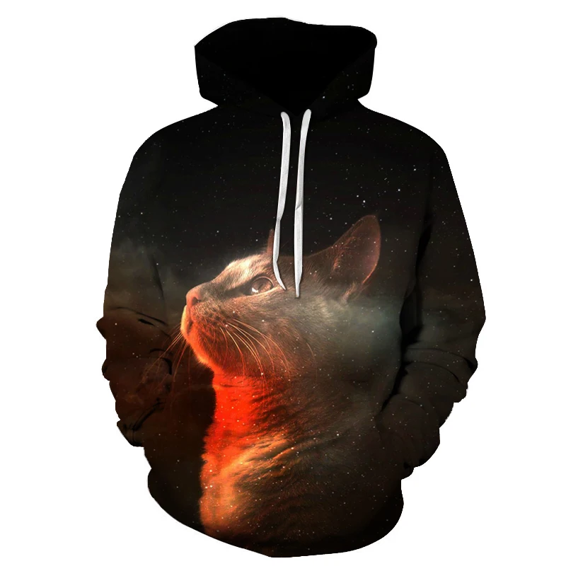 

Hot Galaxy 3d space hooded sweatshirt blue galaxy men's sports suit fashion direwolf brand quality Wholesale Retail Tops