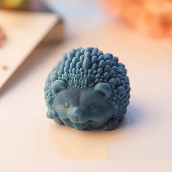 

Cute Hedgehog Shaped Soap Silicone Mold Craft Tools Animal Handmade Making Soap Molds