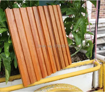 

New arrival Wood mosaic tiles home wall decoration material 3D panels wood wall sticker 1 Box (11sheet) Cover 1 square meters