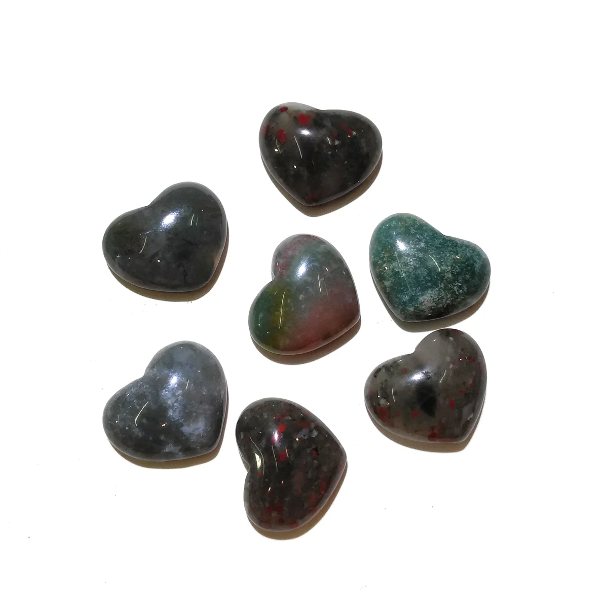 10 Pieces India Agates Natural Stones Cabochon 10x10mm 15x18mm 25x25mm Heart Shape No Hole for Making Jewelry DIY | Украшения и