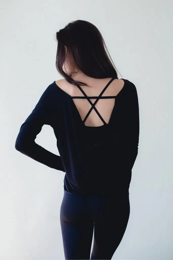 UMLIFE Yoga Shirt Loose Breathable Fitness Shirt Women Sport Top Long Sleeve Yoga Clothing Lightweight Modal Sport T Shir (5)