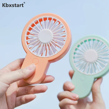 

Kbxstart Portable USB Charging Fan Handheld Mini Desktop Fan Appliances with Detachable Base Air Cooling Fan For Household