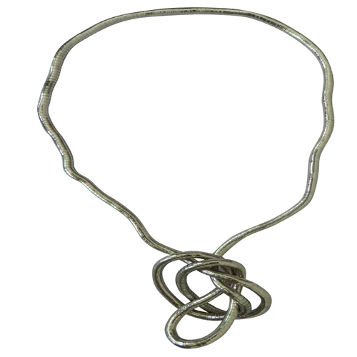 8 мм, 90 см, железный посеребренный гибкий ожерелье-змейка, 10 шт./упак - Окраска металла: 2