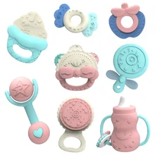 Детский Прорезыватель-погремушка, игрушки на мобильную кроватку для детей 0-12, 13-24 месяцев, Детская обучающая кровать, колокольчик, новорожденный, соска, коляска, Плачущие игрушки