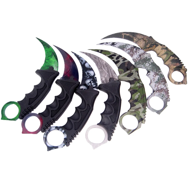 デジタル迷彩迷彩 Cs 行く Karambit ナイフ Csgo エメラルドドップラー相防衛戦闘戦いキャンプ Hawkbill ガンマ戦術爪 Claw Claw Knifeclaw Karambit Aliexpress