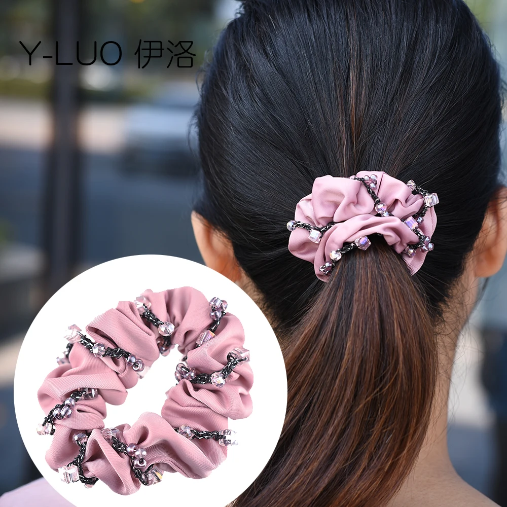 Women hairband hair rope vintage hair tie ponytail holder fashion cute hair accessories for women