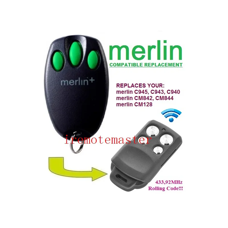 Для Merlin C945 plus Замена гаражной двери пульт дистанционного управления высокое качество