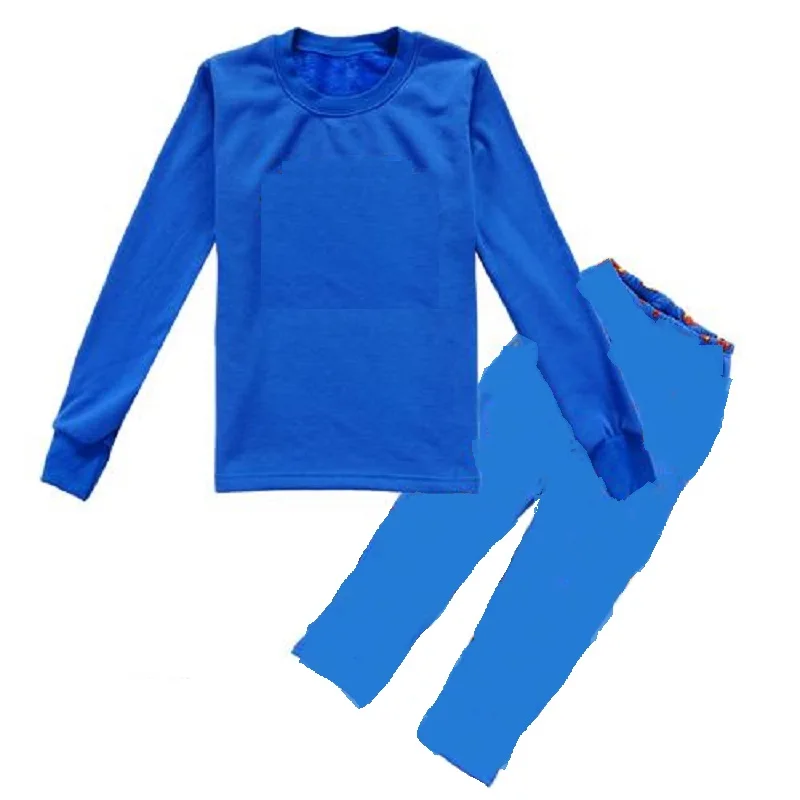 Green Baby Boys Pajamas Sets Long Children Pyjamas nightdress Kids Sleepwear Girls Home Clothes 100% Cotton T-Shirt Pants PJS