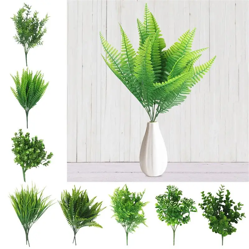 Creative Artificial Shrubs Decorative Artificial Plant Ferns Simulation Plant Plastic Flower Fern Wall Accessories Dropshipping