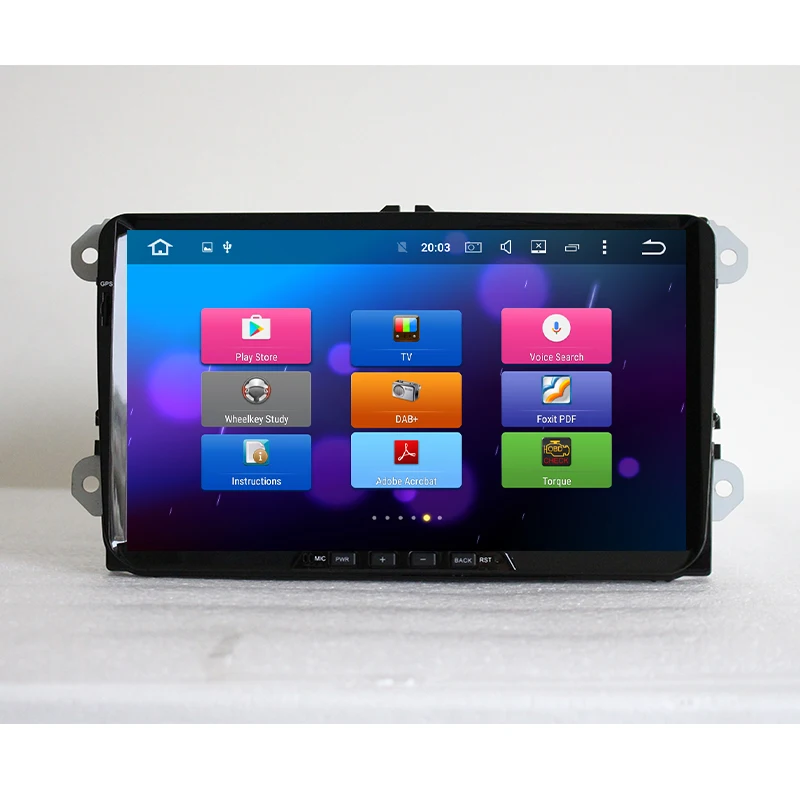 Flash Deal Lenvio IPS RAM 4G+32G Octa Core Android 8.0 CAR DVD GPS Player For Skoda VW Volkswagen Universal  golf 5 6 Polo Passat CC Tiguan 2