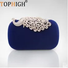 Одежда высшего качества роскошные полный алмазов для женщин партии клатч вечерние сумки. Хрустальная свадебная диадема бархат свадебная сумочка