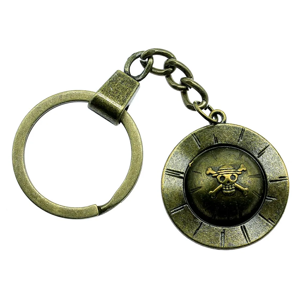 

Keyring 29mm Pirate Hat Antique Bronze Color Men Jewelry Car Key Chain Ring Holder Souvenir For Gift